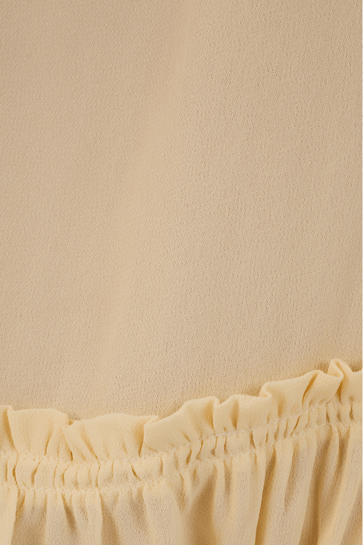 Blusa Crepe Busto Drapeado