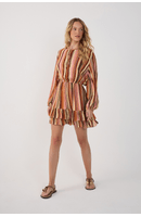 Vestido Lurex Estampa Bosque