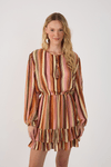 Vestido Lurex Estampa Bosque