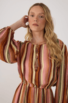 Vestido Lurex Estampa Bosque