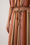 Saia Longa Lurex Estampa Bosque