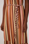 Vestido Longo Lurex Estampa Bosque