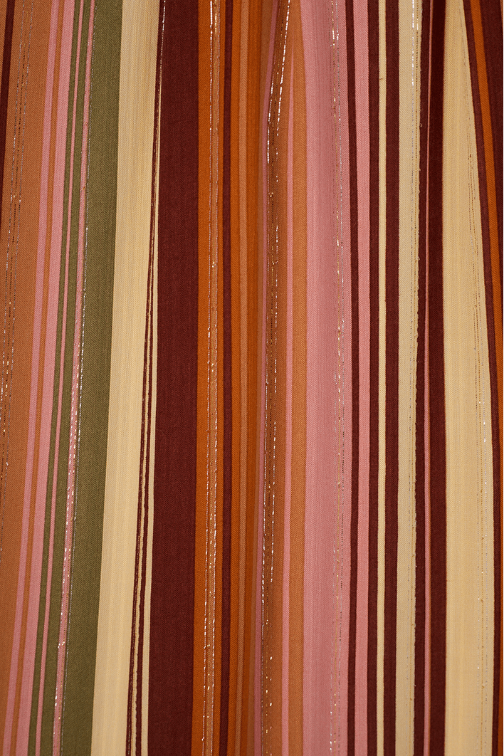 Vestido Longo Lurex Estampa Bosque