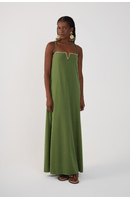 Vestido Bordado Decote