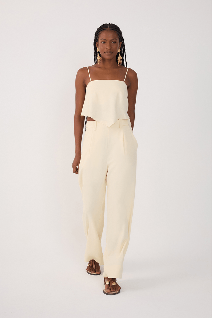 Calça Linho Aleta Lateral