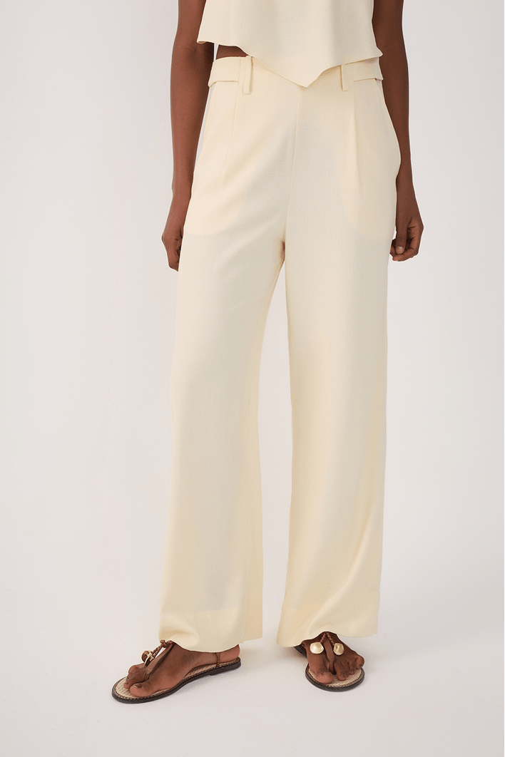 Calça Linho Aleta Lateral