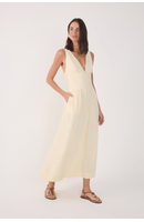 Vestido Cropped Linho Pala Larga