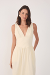 Vestido Cropped Linho Pala Larga