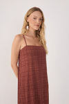Vestido Tule Estampa Vichy
