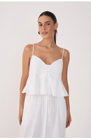Blusa Algodão Peplum