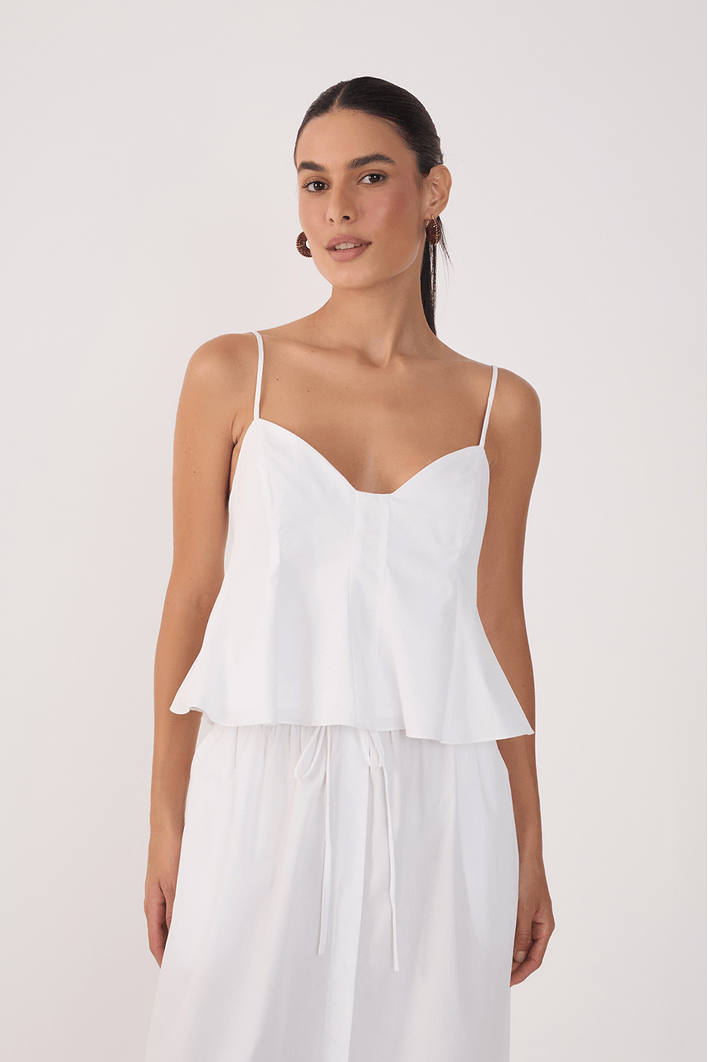 Blusa Algodão Peplum