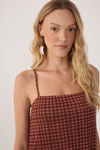 Vestido Tule Estampa Vichy