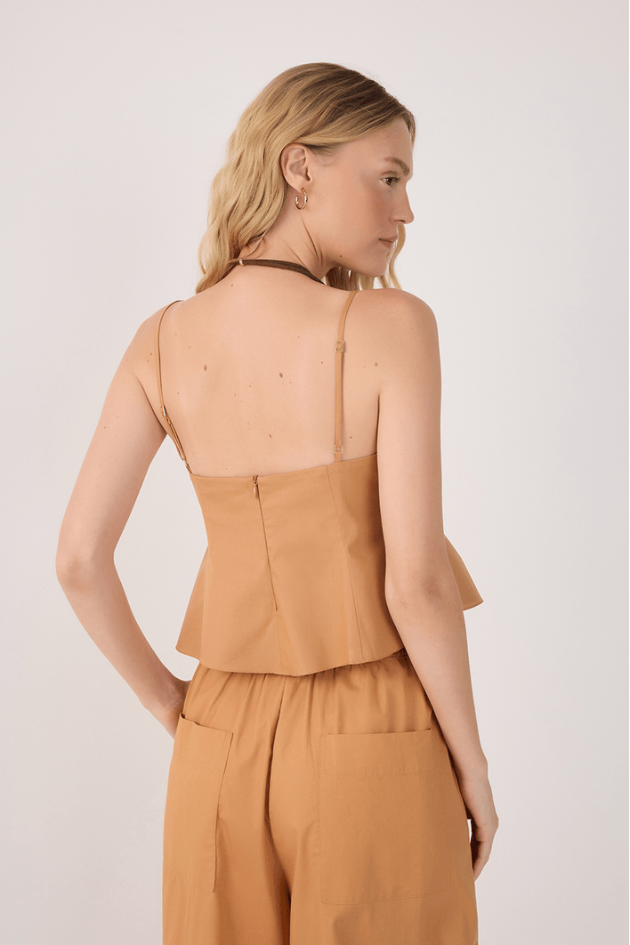 Blusa Algodão Peplum
