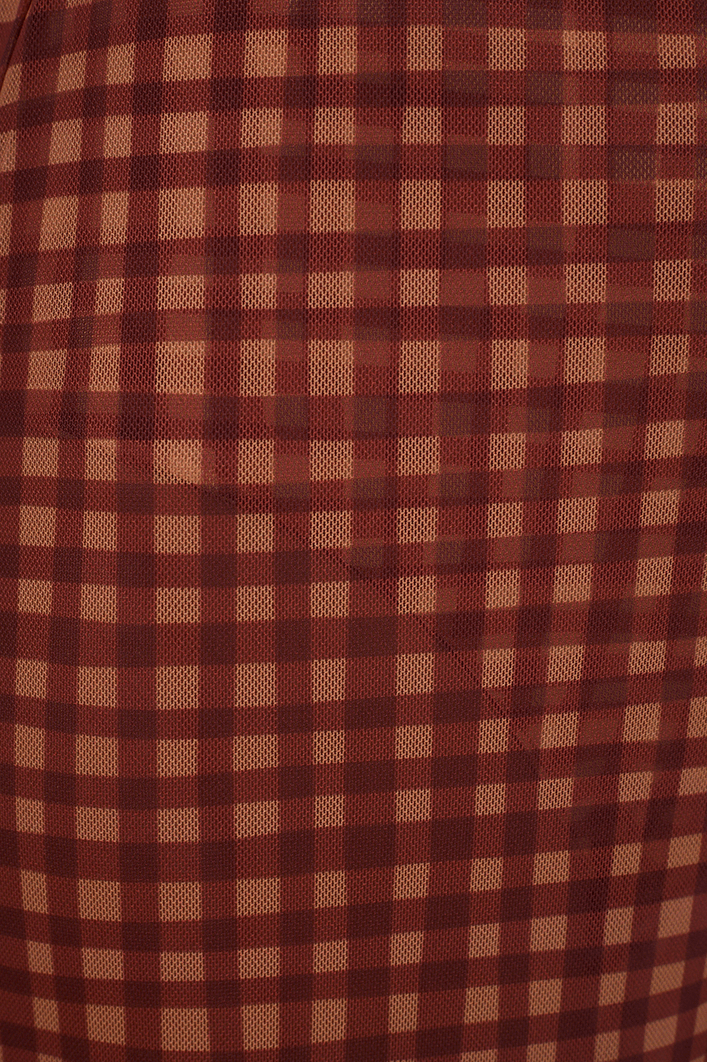 Calça Tule Estampa Vichy