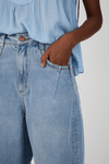 Calça Jeans Barrel Pesponto