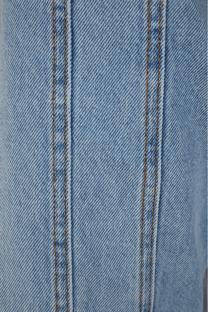 Calça Jeans Fluida Recortes