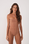 Maiô Body Estampa Vichy