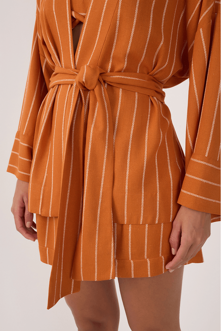 Kimono Linho Listrado