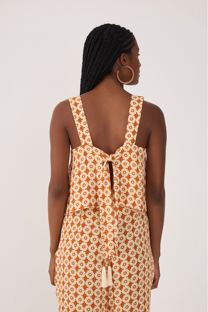 Blusa Crepe Estampa Melissa