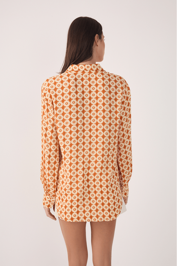 Camisa Crepe Estampa Melissa