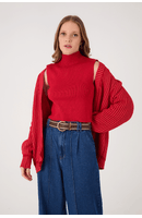 Blusa Tricot Gola Alta