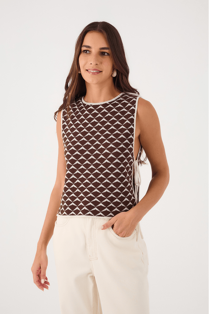 Blusa Tricot Dupla Asa Delta