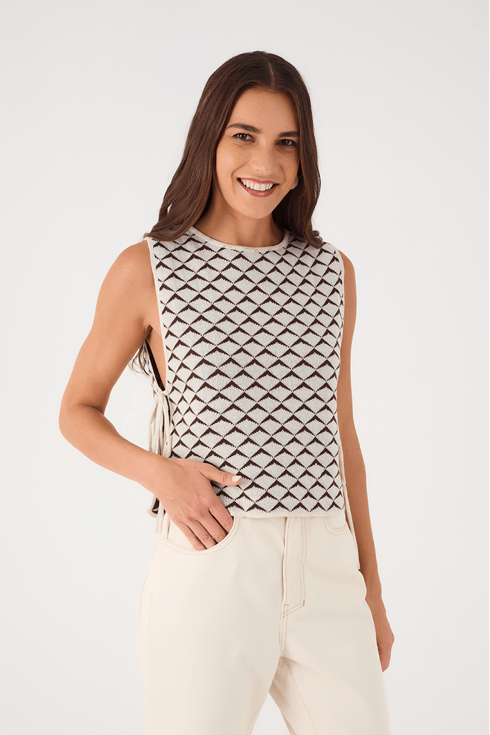 Blusa Tricot Dupla Asa Delta