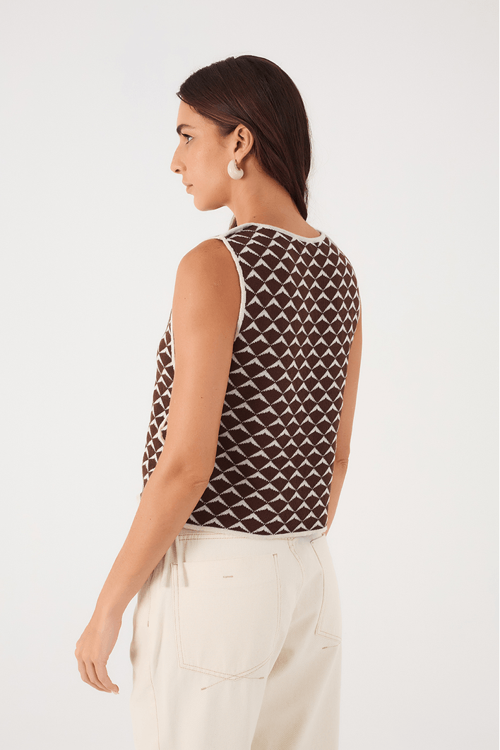 Blusa Tricot Dupla Asa Delta