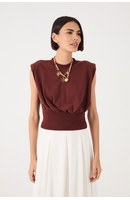 Blusa Malha Com Rib