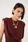 Blusa Malha Com Rib