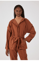 Parka Com Faixa Cintura