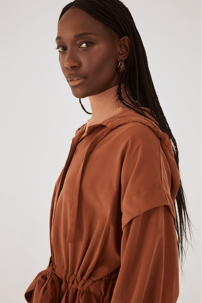 Parka Com Faixa Cintura