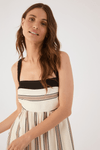 Vestido Midi Linho Estampa Parque