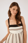 Vestido Midi Linho Estampa Parque