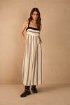 Vestido Midi Linho Estampa Parque