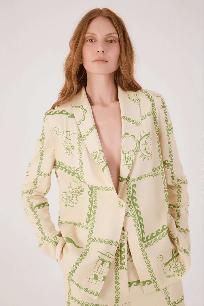 Blazer Estampa Rio