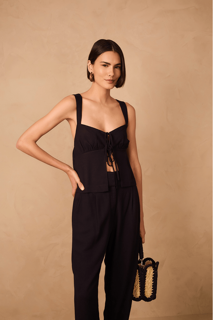 Blusa Alças Costas Cruzadas