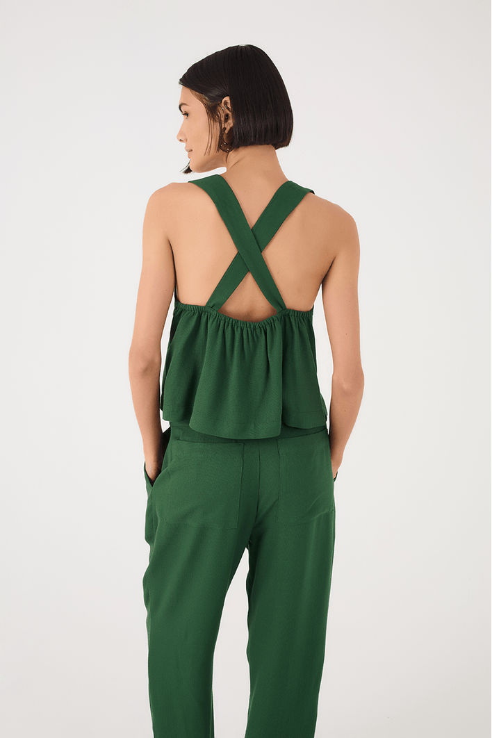 Blusa Alças Costas Cruzadas