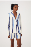 Blazer Linho Estampa Listra Joá