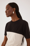 Blusa Corpete Estampa Risca de Giz