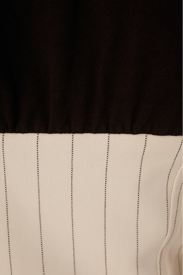 Blusa Corpete Estampa Risca de Giz