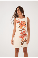 Vestido Linho Estampa Pólen