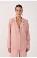 Blazer Linho Botão Manga
