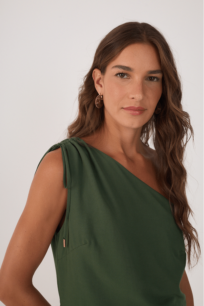 Blusa Assimétrica Um Ombro