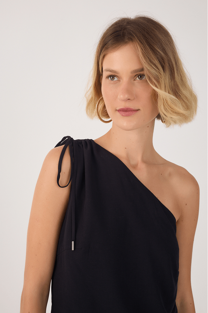 Blusa Assimétrica Um Ombro
