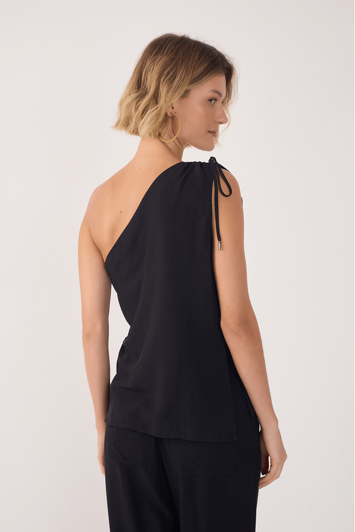 Blusa Assimétrica Um Ombro