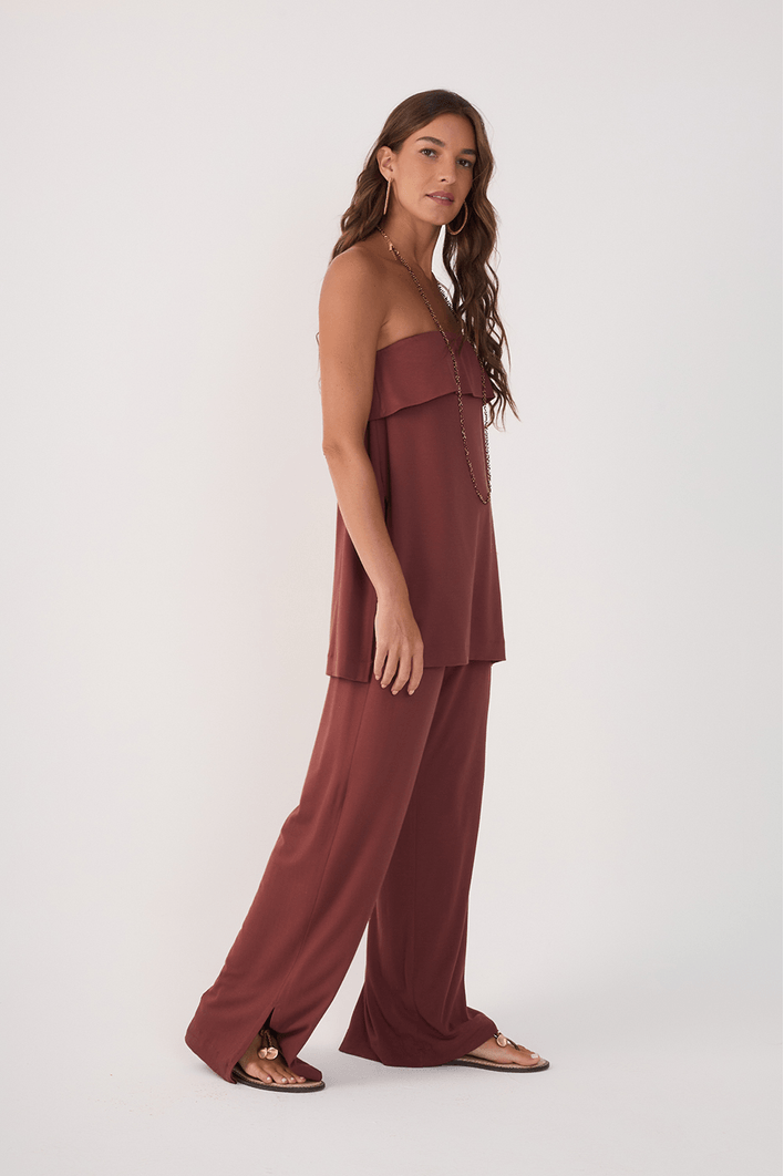 Conjunto Túnica E Calça Malha Crepe