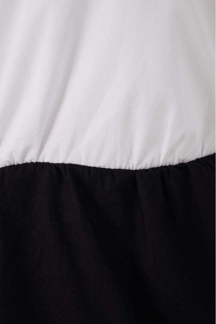 Blusa Algodão Bicolor Manga Raglan