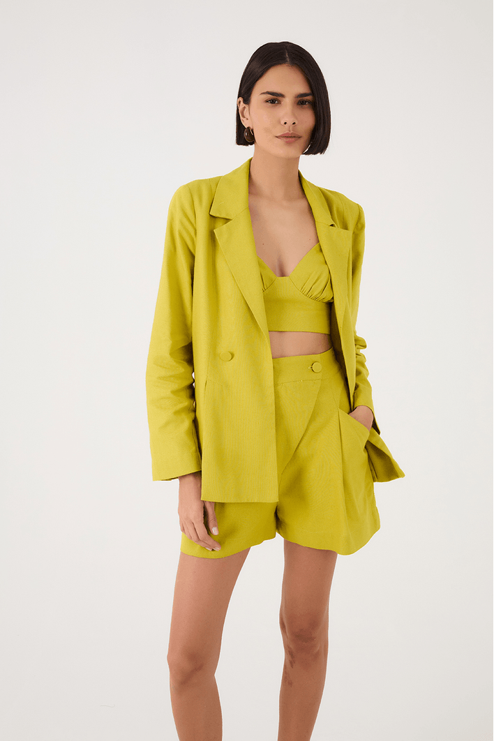 Blazer Linho Fendas