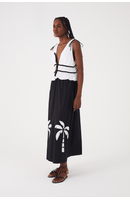 Vestido Cropped Algodão Bordado Coqueiro